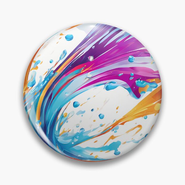 Item preview, Abstract colorful water splash pattern designed and sold by twisted-dot.
