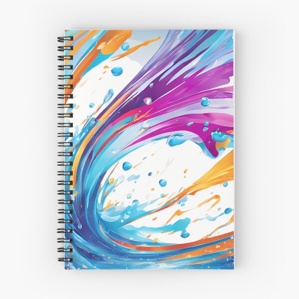 Item preview, Abstract colorful water splash pattern designed and sold by twisted-dot.