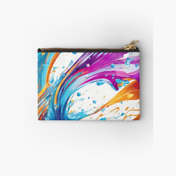 Item preview, Abstract colorful water splash pattern designed and sold by twisted-dot.