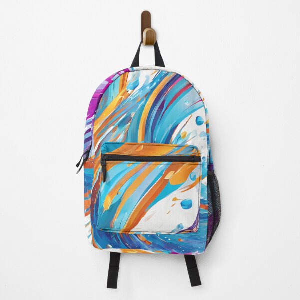 Item preview, Abstract colorful water splash pattern designed and sold by twisted-dot.