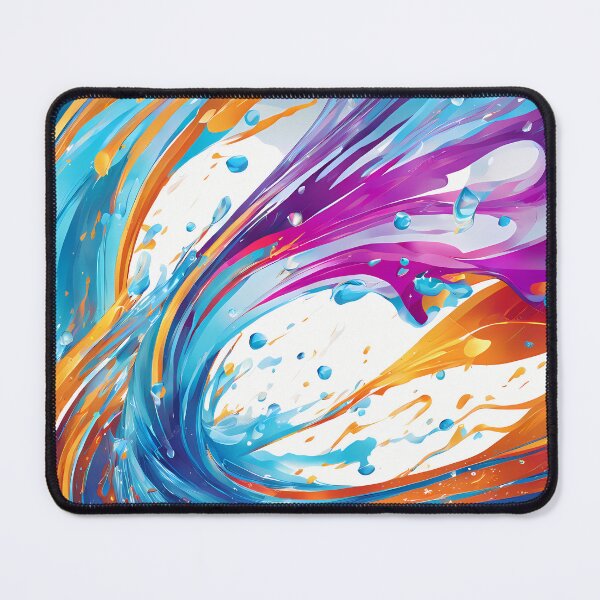 Item preview, Abstract colorful water splash pattern designed and sold by twisted-dot.