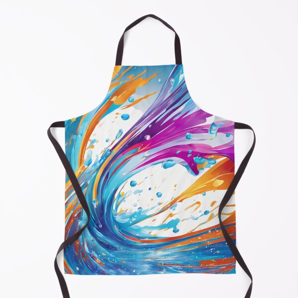 Item preview, Abstract colorful water splash pattern designed and sold by twisted-dot.