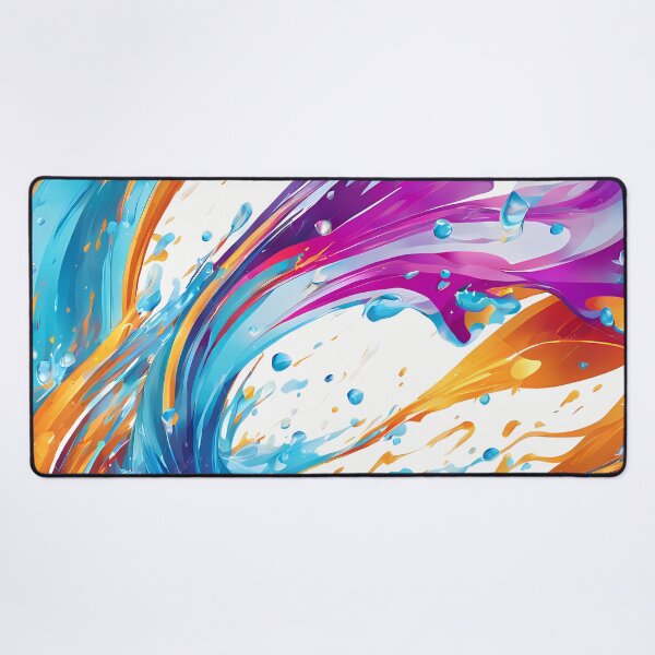 Item preview, Abstract colorful water splash pattern designed and sold by twisted-dot.