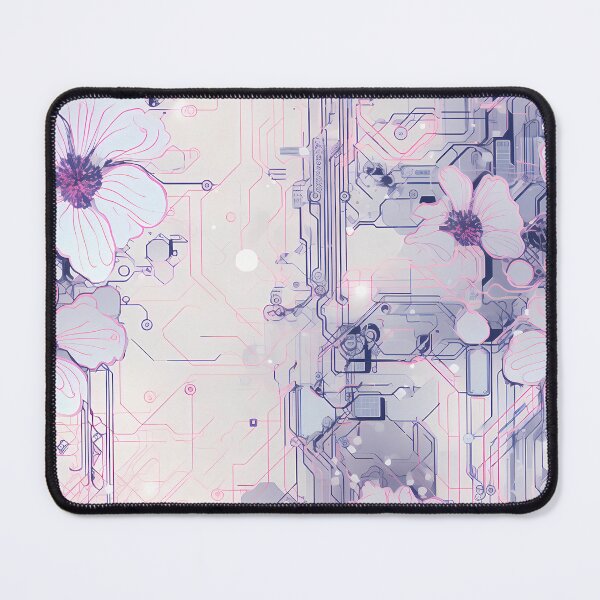 Item preview, Cyberpunk Flowers and Circuitry Pattern designed and sold by SchorlCraft.