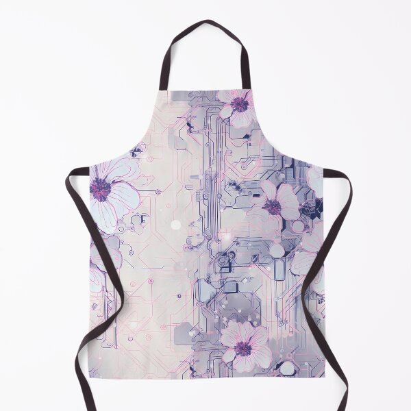 Item preview, Cyberpunk Flowers and Circuitry Pattern designed and sold by SchorlCraft.