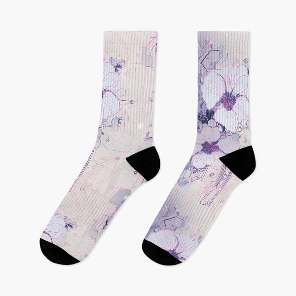 Item preview, Cyberpunk Flowers and Circuitry Pattern designed and sold by SchorlCraft.