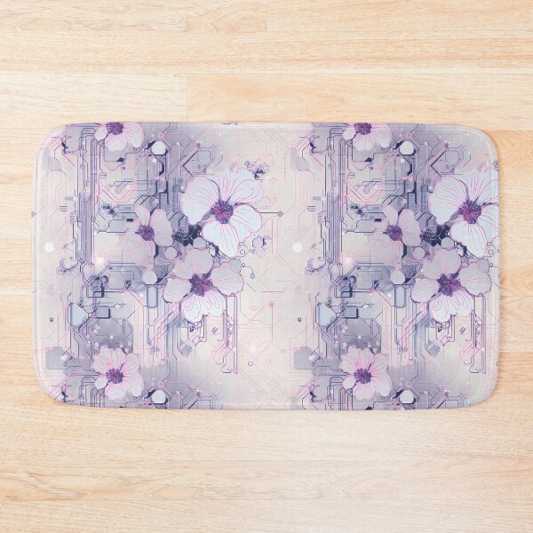 Item preview, Cyberpunk Flowers and Circuitry Pattern designed and sold by SchorlCraft.