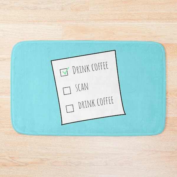 Item preview, Copy of Drink Coffee, Scan, Drink Coffee MRT Checklist Blue BG designed and sold by HumerusHumor.