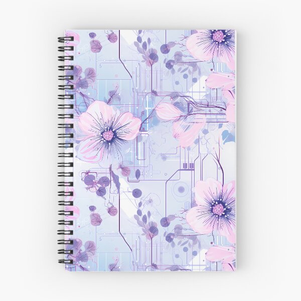 Item preview, Cyberpunk Flowers and Circuitry Pattern designed and sold by SchorlCraft.