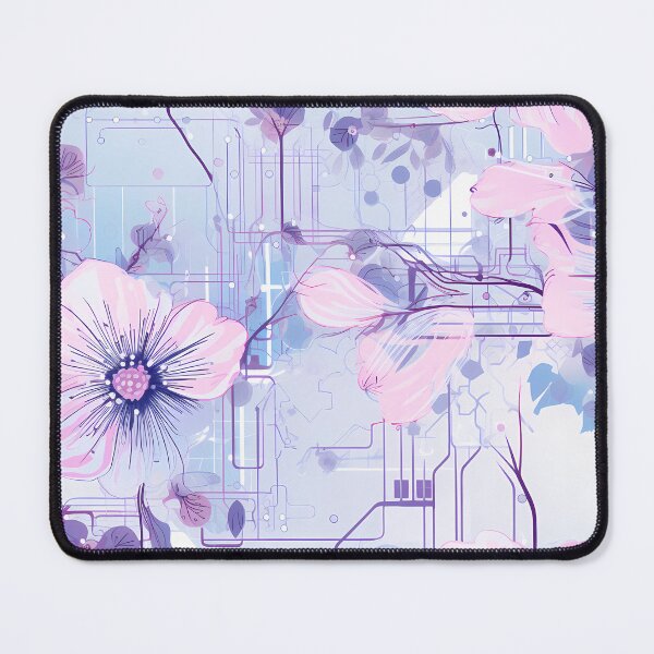 Item preview, Cyberpunk Flowers and Circuitry Pattern designed and sold by SchorlCraft.