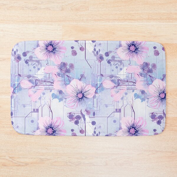 Item preview, Cyberpunk Flowers and Circuitry Pattern designed and sold by SchorlCraft.
