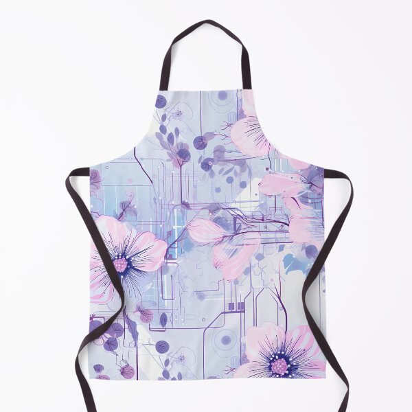 Item preview, Cyberpunk Flowers and Circuitry Pattern designed and sold by SchorlCraft.