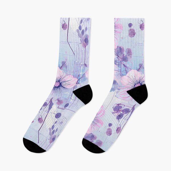 Item preview, Cyberpunk Flowers and Circuitry Pattern designed and sold by SchorlCraft.
