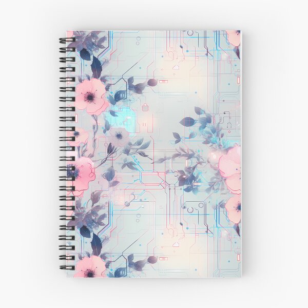 Item preview, Cyberpunk Flowers and Circuitry Pattern designed and sold by SchorlCraft.