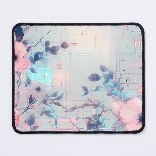 Item preview, Cyberpunk Flowers and Circuitry Pattern designed and sold by SchorlCraft.