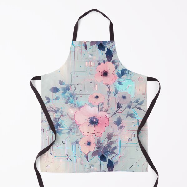 Item preview, Cyberpunk Flowers and Circuitry Pattern designed and sold by SchorlCraft.