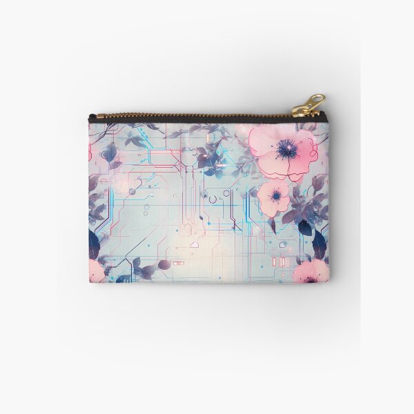 Item preview, Cyberpunk Flowers and Circuitry Pattern designed and sold by SchorlCraft.