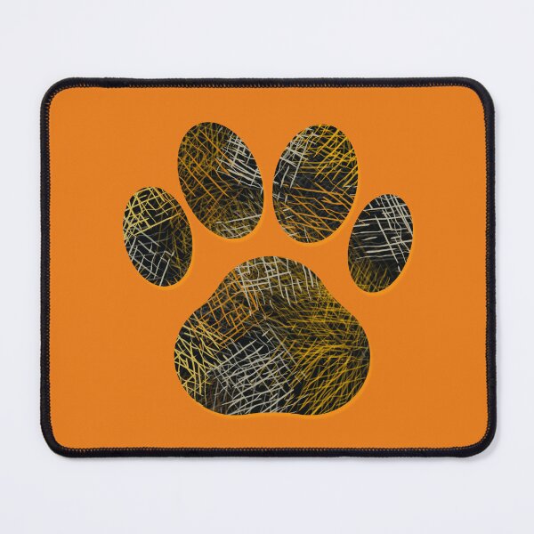 Item preview, Big Halloween Paw For Animal Lovers Orange and Black designed and sold by AMSonArt.