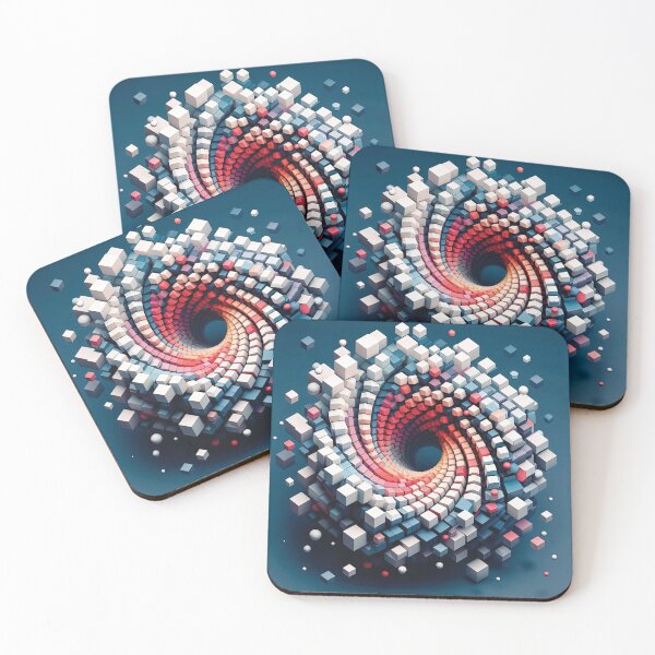 Item preview, Abstract Vortex made up of 3D shapes designed and sold by AtithasosTragos.