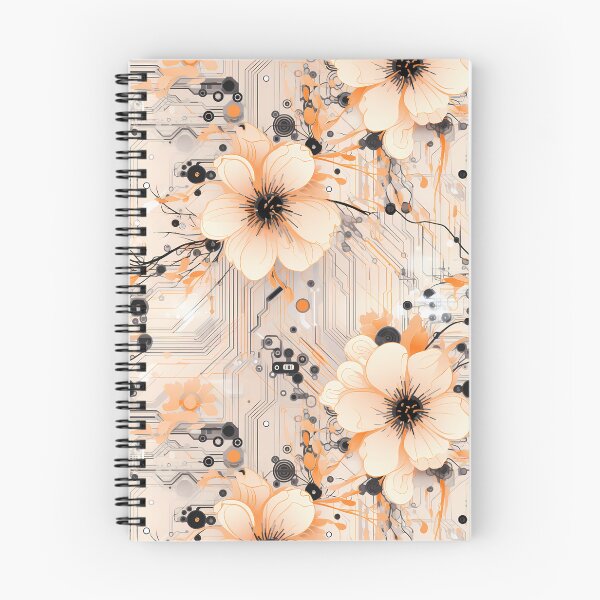 Item preview, Cyberpunk Flowers and Circuitry Pattern designed and sold by SchorlCraft.