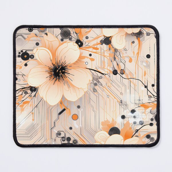 Item preview, Cyberpunk Flowers and Circuitry Pattern designed and sold by SchorlCraft.