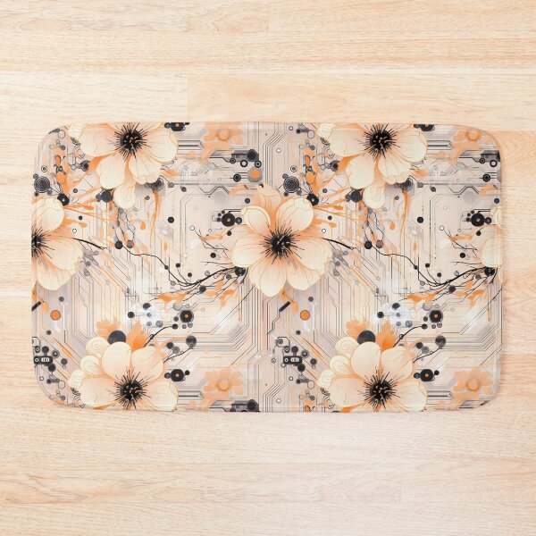 Item preview, Cyberpunk Flowers and Circuitry Pattern designed and sold by SchorlCraft.