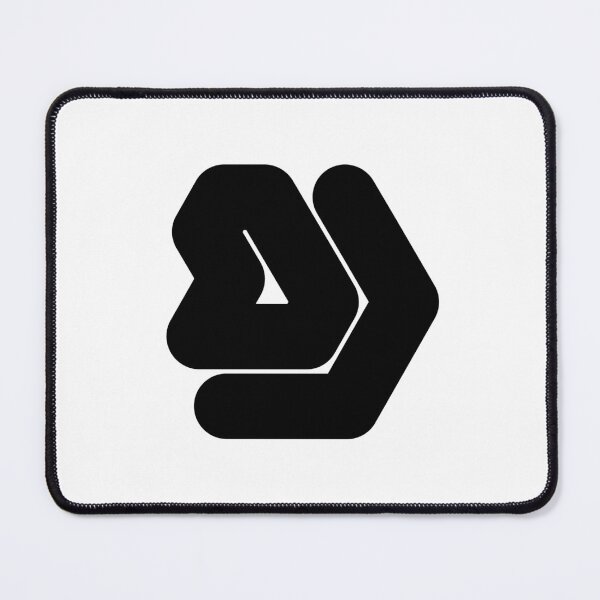Item preview, Abstract hexagonal geometric: Black Uppercase Letter D designed and sold by SnedLab.