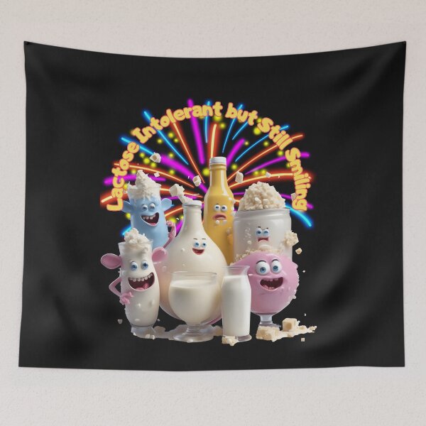 Item preview, LACTOSE INTOLERANCE BUT STILL  SMILING designed and sold by carlos crane.