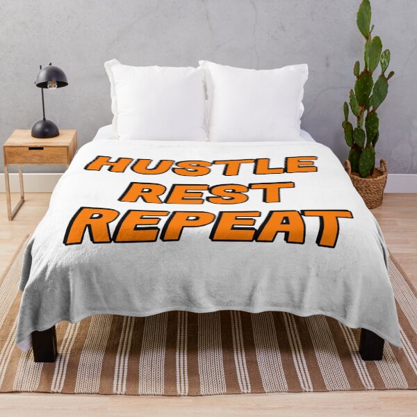 Item preview, Hustle Rest Repeat - positive affirmations for success  - Hustle quotes designed and sold by Inspirationmotivation.