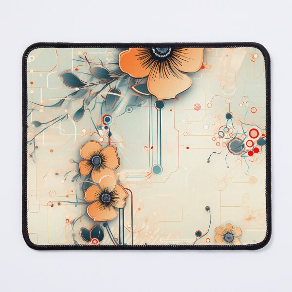 Item preview, Cyberpunk Flowers and Circuitry Pattern designed and sold by SchorlCraft.