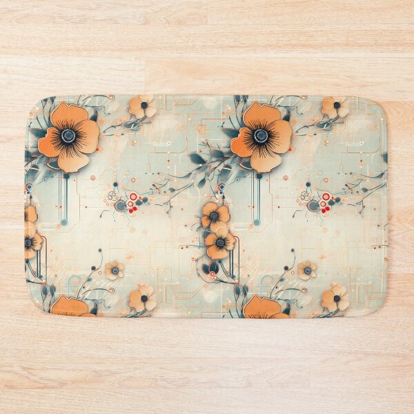 Item preview, Cyberpunk Flowers and Circuitry Pattern designed and sold by SchorlCraft.
