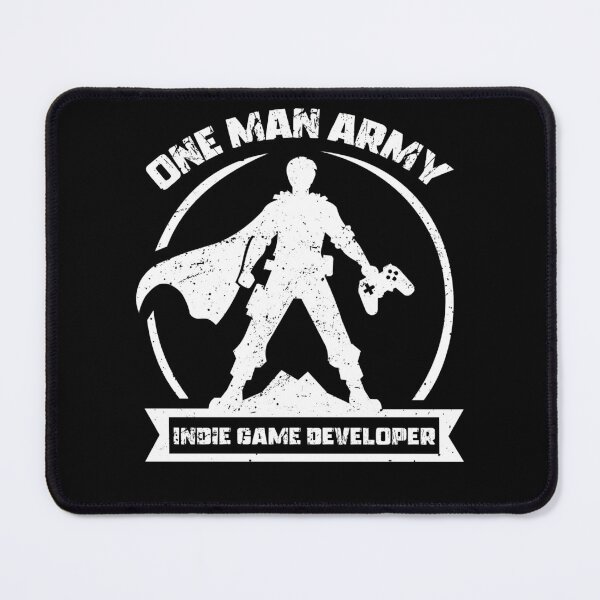 Item preview, Indie Game Developer One Man Army (dark) designed and sold by 4TeeToo.