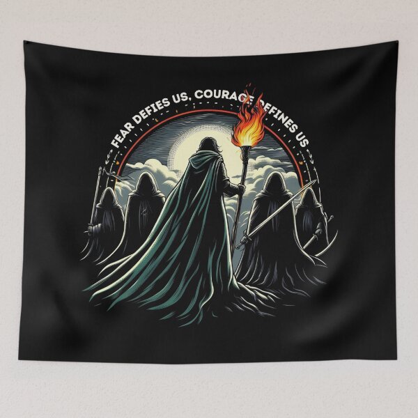 Item preview, Fear Defies Us, Courage Defines Us - Epic Battle Scene - Fantasy designed and sold by Fenay Designs.