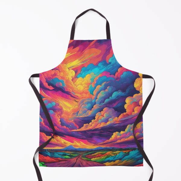 Aperçu de l'œuvre Nuages d’orage multicolores psychédéliques #2 créée et vendue par KoliBabb.
