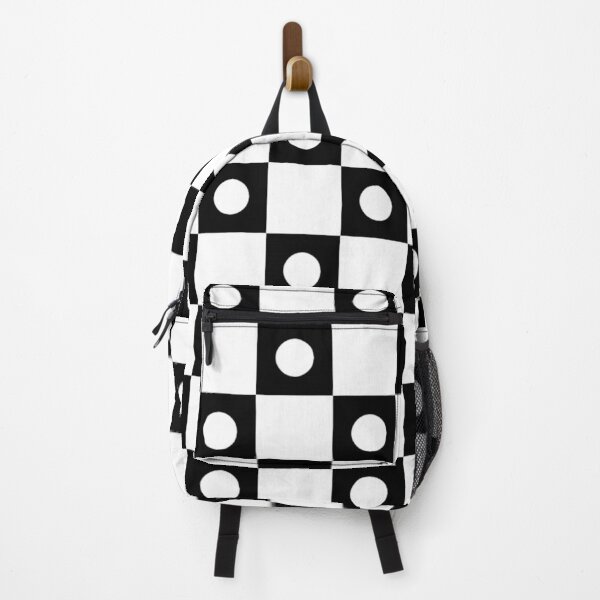 Item preview, Black and White Circle Square Chessboard Pattern - B&W Contrast designed and sold by PenguinForests.