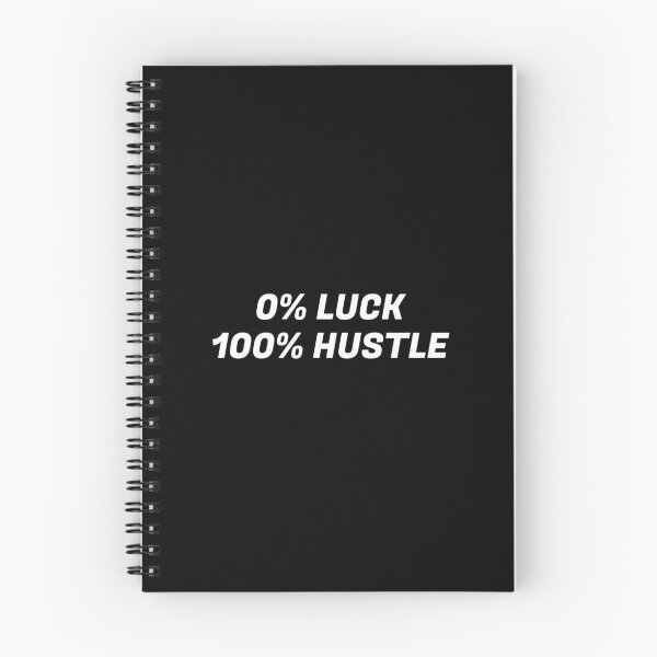 Item preview, Motivational phases work  - 0% LUCK 100% HUSTLE   - Hustle quotes designed and sold by Inspirationmotivation.