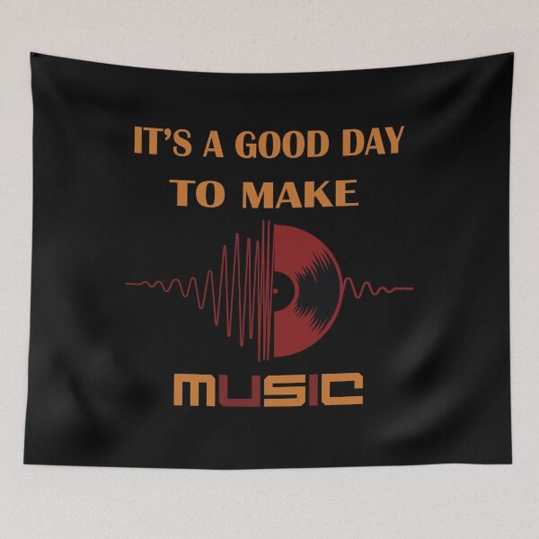 Item preview, It's a good day to make music, music funny design, music disc design designed and sold by Lactus.