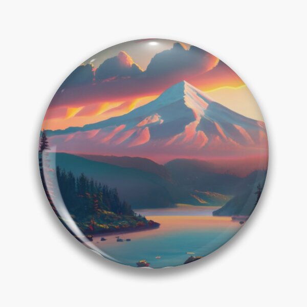 Item preview, Oregon Mountain River And Trees Design designed and sold by OregonsOwn.