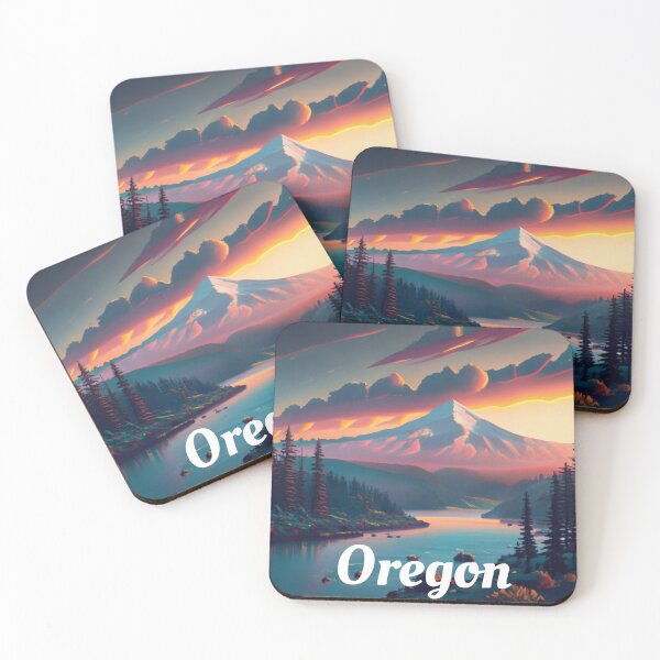 Item preview, Oregon Mountain River And Trees Design designed and sold by OregonsOwn.