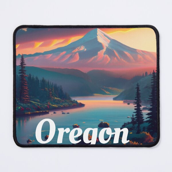 Item preview, Oregon Mountain River And Trees Design designed and sold by OregonsOwn.