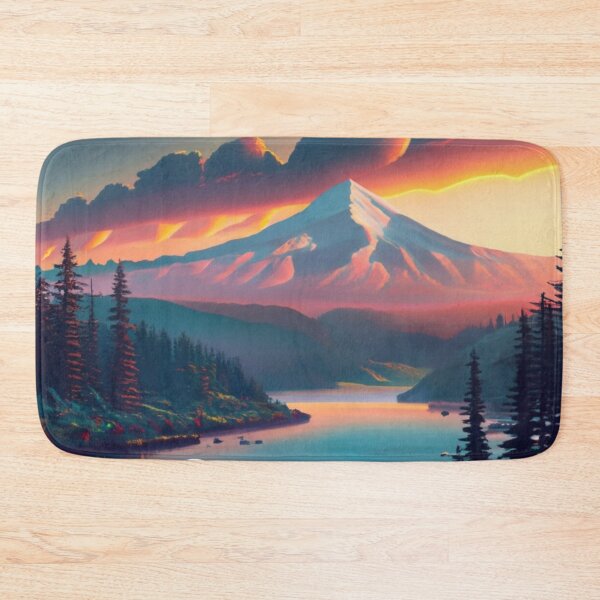Item preview, Oregon Mountain River And Trees Design designed and sold by OregonsOwn.