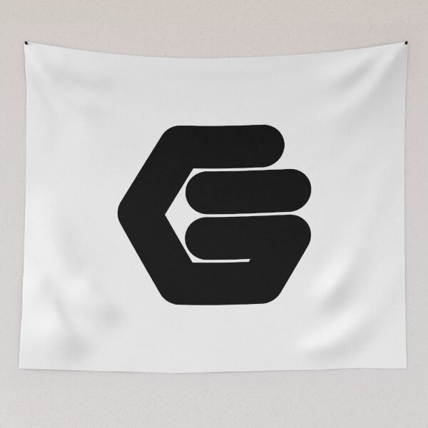 Item preview, Abstract hexagonal geometric: Black Uppercase Letter G designed and sold by SnedLab.