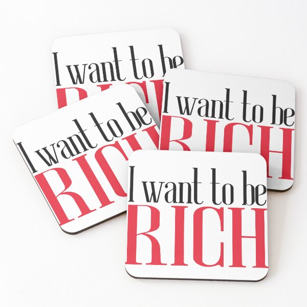 Item preview, I Want To Be Rich designed and sold by JustOneKidd.