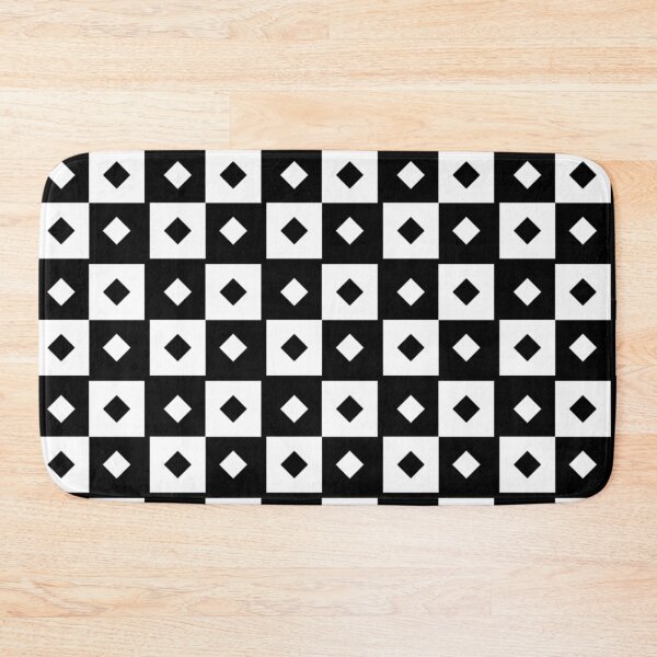 Item preview, Black White Checkerboard Diamond Squares Pattern, Gift Geometry Lovers, Chic Contrast, Monochrome Artistic Minimal designed and sold by PenguinForests.