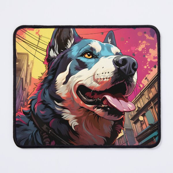Item preview, Neon Nihon Nights - Dogs Dusk Dance designed and sold by UnsusalThoughts.