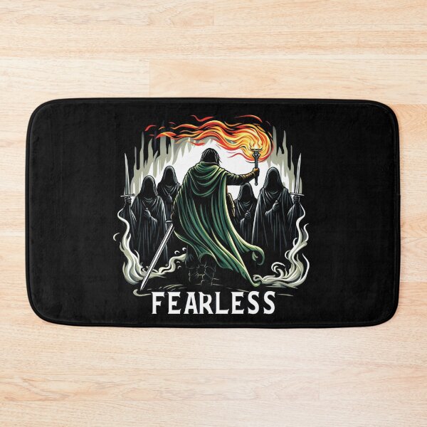 Item preview, Fearless - A Lone Warrior Fights Shadowy Wraiths - Fantasy designed and sold by Fenay Designs.