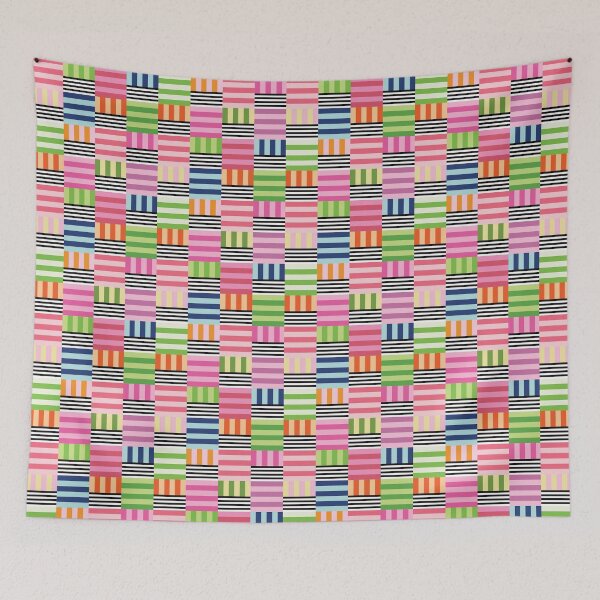 Item preview, Nautical Stripe - Pink designed and sold by BayhillStudio.