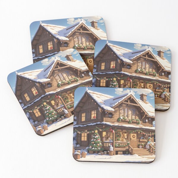 Item preview, snowy house, winter, landscape designed and sold by Damian Sobczyk.