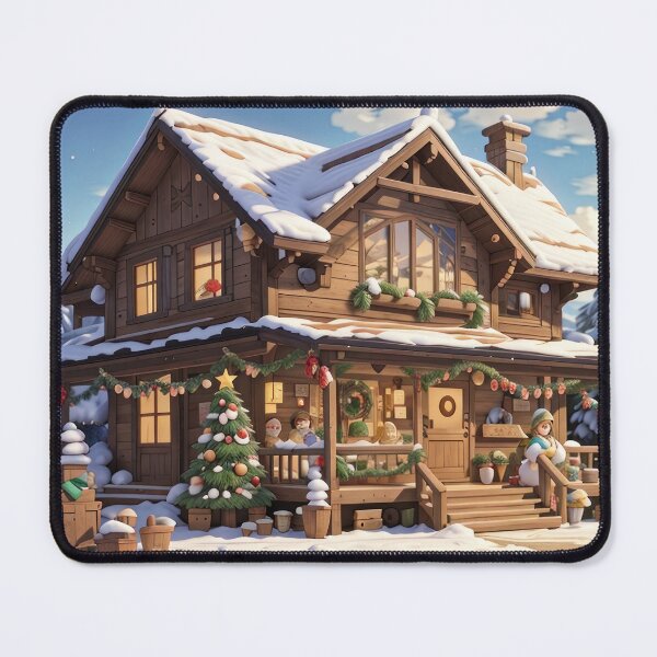Item preview, snowy house, winter, landscape designed and sold by Damian Sobczyk.