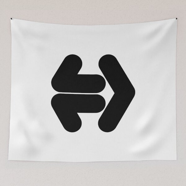 Item preview, Abstract hexagonal geometric: Black Uppercase Letter H designed and sold by SnedLab.